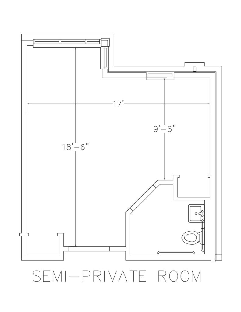 Semi-Private Room Layout