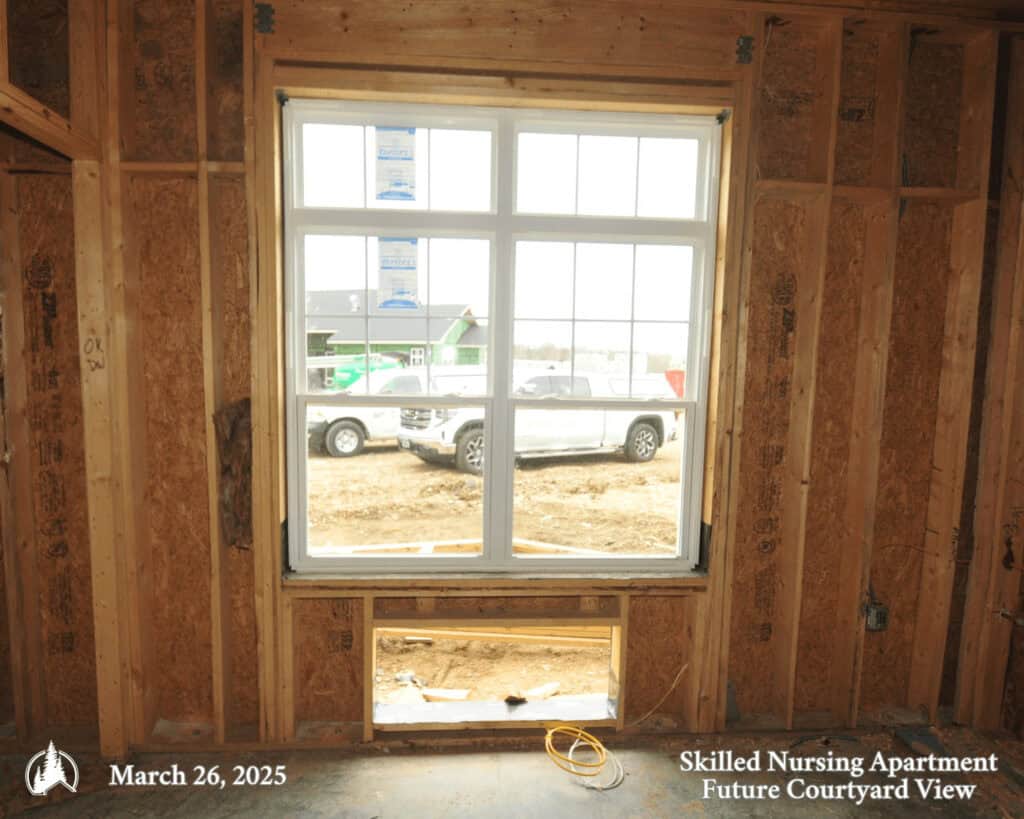 Skilled Nursing Apartment View of Courtyard